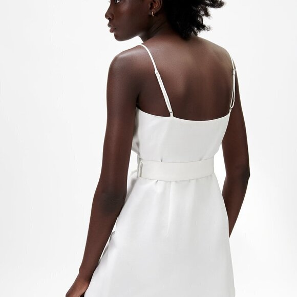 ZARA LINEN BLEND BELTED DRESS - Picture 5 of 8